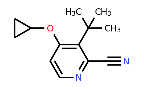 CAS 1243387-00-9 | 3-Tert-butyl-4-cyclopropoxypicolinonitrile