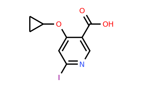 CAS 1243387-04-3 | 4-Cyclopropoxy-6-iodonicotinic acid