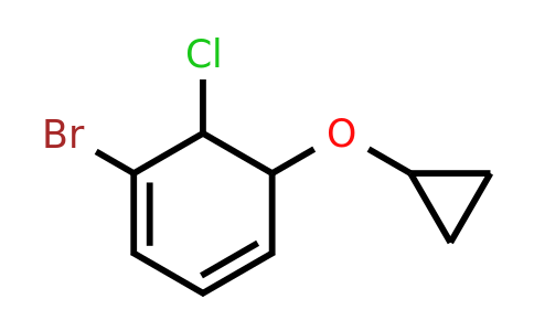 CAS 1243387-14-5 | 1-Bromo-6-chloro-5-cyclopropoxycyclohexa-1,3-diene