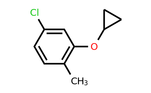 CAS 1243387-31-6 | 4-Chloro-2-cyclopropoxy-1-methylbenzene