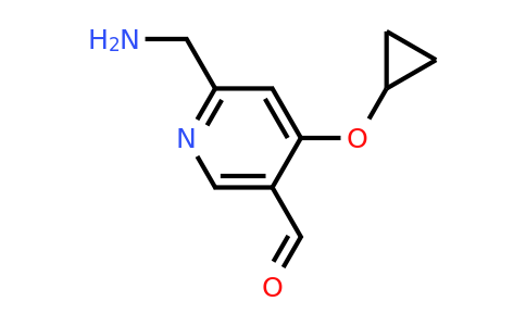 CAS 1243387-41-8 | 6-(Aminomethyl)-4-cyclopropoxynicotinaldehyde