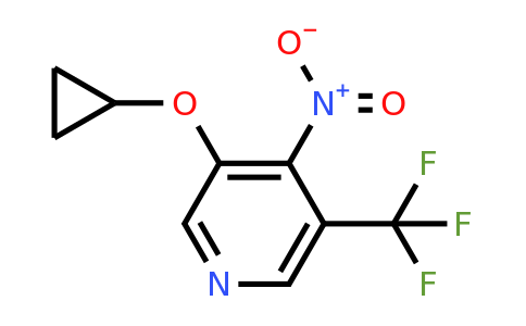 CAS 1243387-42-9 | 3-Cyclopropoxy-4-nitro-5-(trifluoromethyl)pyridine