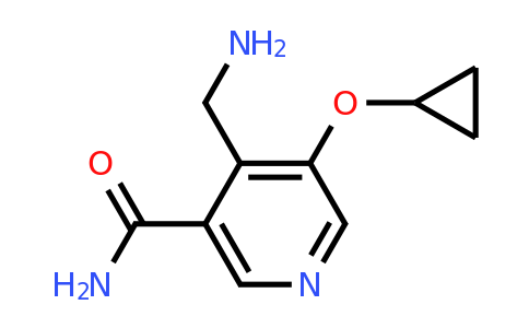 CAS 1243387-48-5 | 4-(Aminomethyl)-5-cyclopropoxynicotinamide