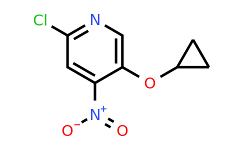 CAS 1243387-69-0 | 2-Chloro-5-cyclopropoxy-4-nitropyridine