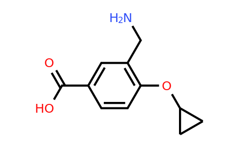 CAS 1243387-82-7 | 3-(Aminomethyl)-4-cyclopropoxybenzoic acid