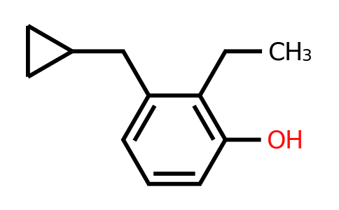 CAS 1243387-90-7 | 3-(Cyclopropylmethyl)-2-ethylphenol