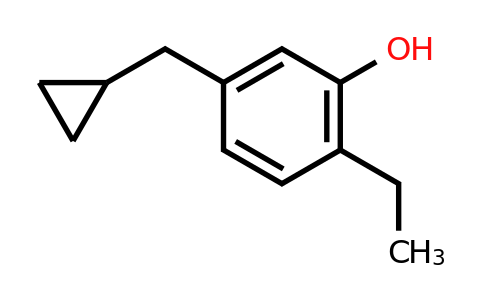 CAS 1243388-00-2 | 5-(Cyclopropylmethyl)-2-ethylphenol