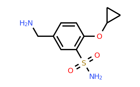 CAS 1243388-05-7 | 5-(Aminomethyl)-2-cyclopropoxybenzenesulfonamide