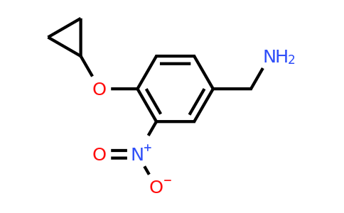CAS 1243388-06-8 | (4-Cyclopropoxy-3-nitrophenyl)methanamine