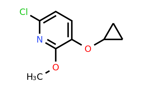 CAS 1243388-19-3 | 6-Chloro-3-cyclopropoxy-2-methoxypyridine