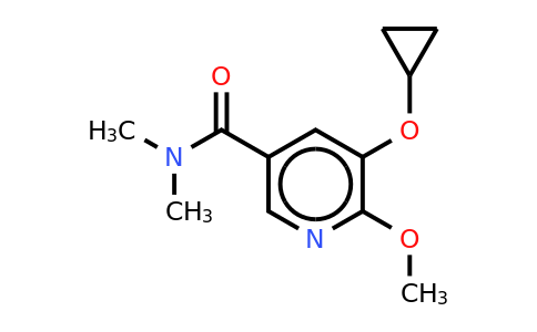 CAS 1243388-24-0 | 5-Cyclopropoxy-6-methoxy-N,n-dimethylnicotinamide