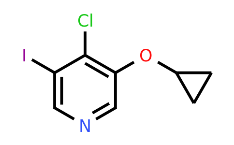 CAS 1243388-30-8 | 4-Chloro-3-cyclopropoxy-5-iodopyridine