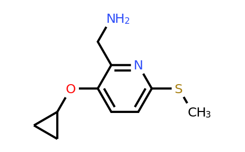 CAS 1243388-94-4 | (3-Cyclopropoxy-6-(methylthio)pyridin-2-YL)methanamine