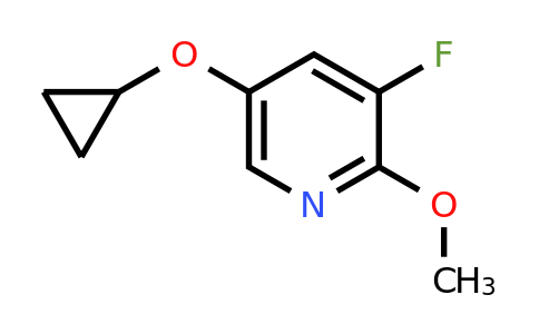 CAS 1243388-95-5 | 5-Cyclopropoxy-3-fluoro-2-methoxypyridine
