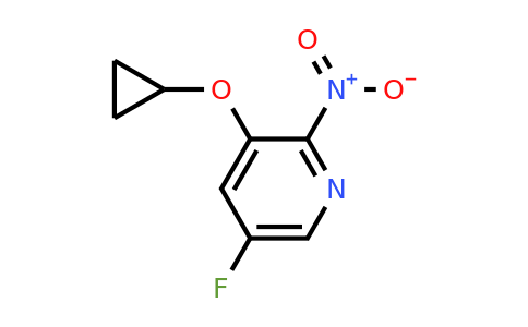 CAS 1243388-96-6 | 3-Cyclopropoxy-5-fluoro-2-nitropyridine