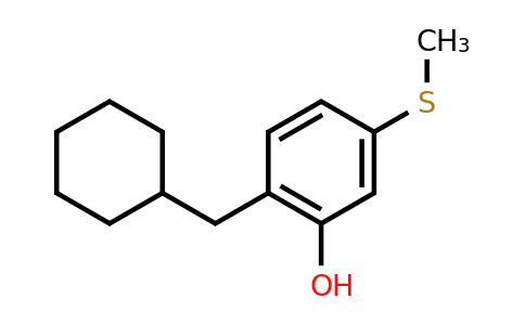 CAS 1243389-02-7 | 2-(Cyclohexylmethyl)-5-(methylthio)phenol