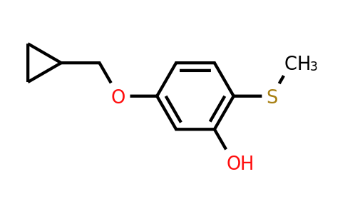 CAS 1243389-07-2 | 5-(Cyclopropylmethoxy)-2-(methylsulfanyl)phenol