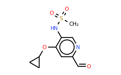 CAS 1243389-15-2 | N-(4-cyclopropoxy-6-formylpyridin-3-YL)methanesulfonamide