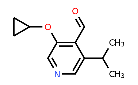 CAS 1243389-24-3 | 3-Cyclopropoxy-5-isopropylisonicotinaldehyde