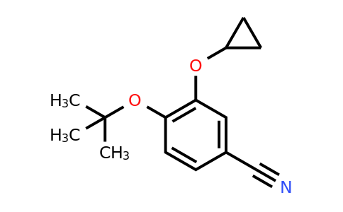 CAS 1243389-26-5 | 4-Tert-butoxy-3-cyclopropoxybenzonitrile