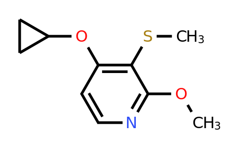 CAS 1243389-27-6 | 4-Cyclopropoxy-2-methoxy-3-(methylsulfanyl)pyridine