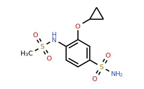 CAS 1243389-84-5 | 3-Cyclopropoxy-4-(methylsulfonamido)benzenesulfonamide