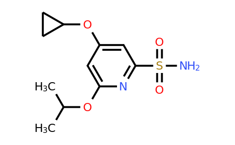 CAS 1243389-85-6 | 4-Cyclopropoxy-6-isopropoxypyridine-2-sulfonamide