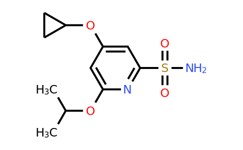 4-Cyclopropoxy-6-isopropoxypyridine-2-sulfonamide