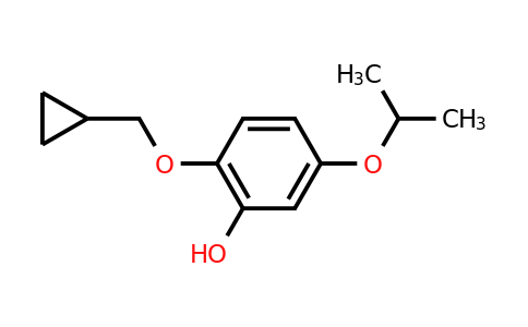 CAS 1243390-37-5 | 2-(Cyclopropylmethoxy)-5-isopropoxyphenol