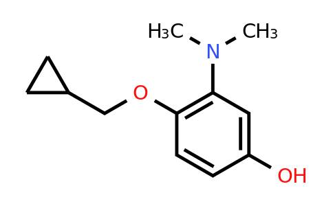 CAS 1243390-49-9 | 4-(Cyclopropylmethoxy)-3-(dimethylamino)phenol