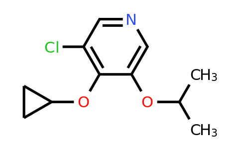CAS 1243390-58-0 | 3-Chloro-4-cyclopropoxy-5-isopropoxypyridine