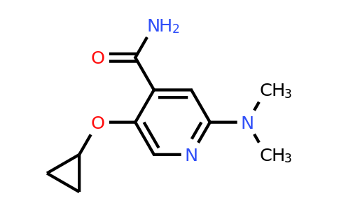 CAS 1243390-59-1 | 5-Cyclopropoxy-2-(dimethylamino)isonicotinamide