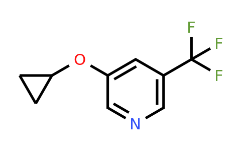 CAS 1243390-72-8 | 3-Cyclopropoxy-5-(trifluoromethyl)pyridine