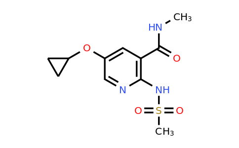 CAS 1243390-77-3 | 5-Cyclopropoxy-N-methyl-2-(methylsulfonamido)nicotinamide