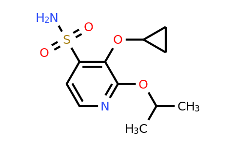 CAS 1243390-83-1 | 3-Cyclopropoxy-2-isopropoxypyridine-4-sulfonamide