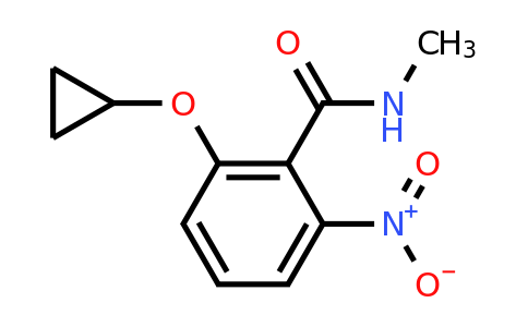 CAS 1243390-87-5 | 2-Cyclopropoxy-N-methyl-6-nitrobenzamide