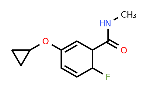 CAS 1243390-89-7 | 3-Cyclopropoxy-6-fluoro-N-methylcyclohexa-2,4-dienecarboxamide