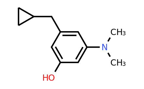 CAS 1243390-97-7 | 3-(Cyclopropylmethyl)-5-(dimethylamino)phenol