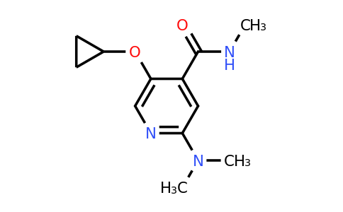 CAS 1243391-09-4 | 5-Cyclopropoxy-2-(dimethylamino)-N-methylisonicotinamide
