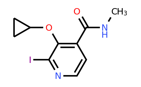 CAS 1243391-13-0 | 3-Cyclopropoxy-2-iodo-N-methylisonicotinamide