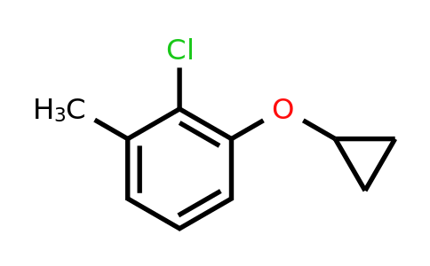 CAS 1243391-14-1 | 2-Chloro-1-cyclopropoxy-3-methylbenzene