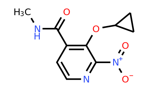 CAS 1243391-18-5 | 3-Cyclopropoxy-N-methyl-2-nitroisonicotinamide