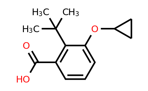 CAS 1243391-33-4 | 2-Tert-butyl-3-cyclopropoxybenzoic acid