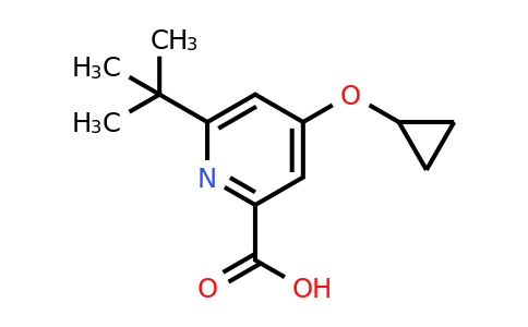 CAS 1243391-40-3 | 6-Tert-butyl-4-cyclopropoxypicolinic acid