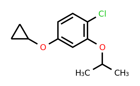 CAS 1243391-45-8 | 1-Chloro-4-cyclopropoxy-2-isopropoxybenzene
