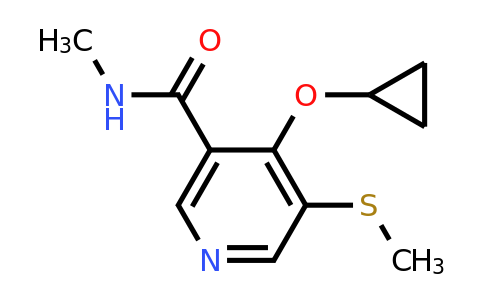 CAS 1243391-64-1 | 4-Cyclopropoxy-N-methyl-5-(methylthio)nicotinamide
