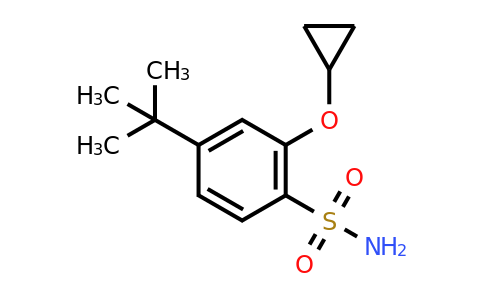 CAS 1243391-73-2 | 4-Tert-butyl-2-cyclopropoxybenzenesulfonamide
