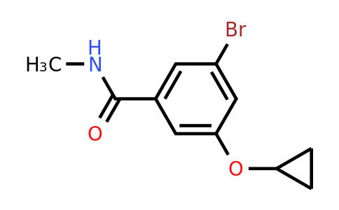 CAS 1243391-77-6 | 3-Bromo-5-cyclopropoxy-N-methylbenzamide