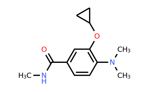 CAS 1243391-82-3 | 3-Cyclopropoxy-4-(dimethylamino)-N-methylbenzamide