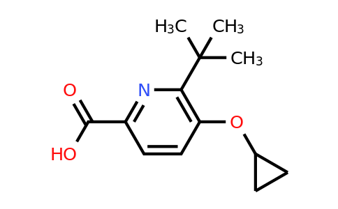 CAS 1243391-85-6 | 6-Tert-butyl-5-cyclopropoxypicolinic acid